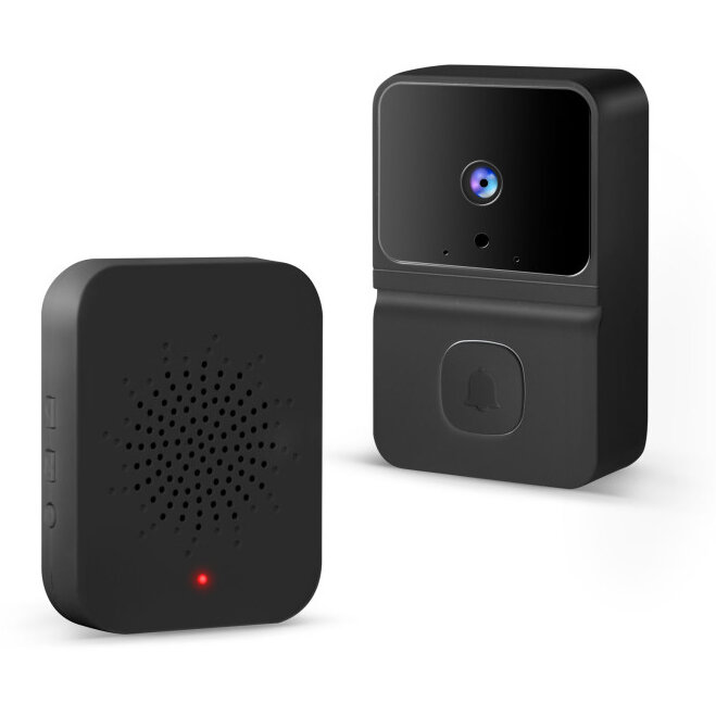 Set Sonerie Video Smart Wi-Fi Baterie HD Negru