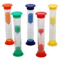 Set 5 Mini Clepsidre Cu Cronometrare Diferita Multicolor