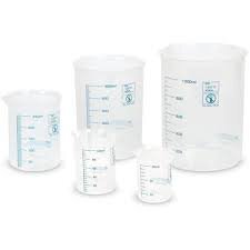 Pahare Gradate Pentru Laborator Transparent