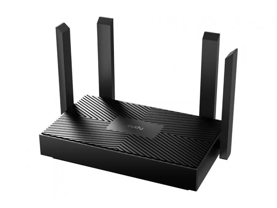 Router Wireless Cudy WR1500 AX1500 Wi-Fi 6 Dual Band Gigabit 4 Antene Negru — imaginea 3