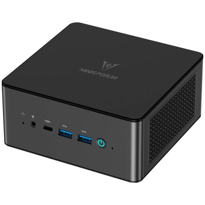 Mini PC Minis Forum UM890 Pro Ryzen 9 8945HS Barebone, Negru - imagine 3