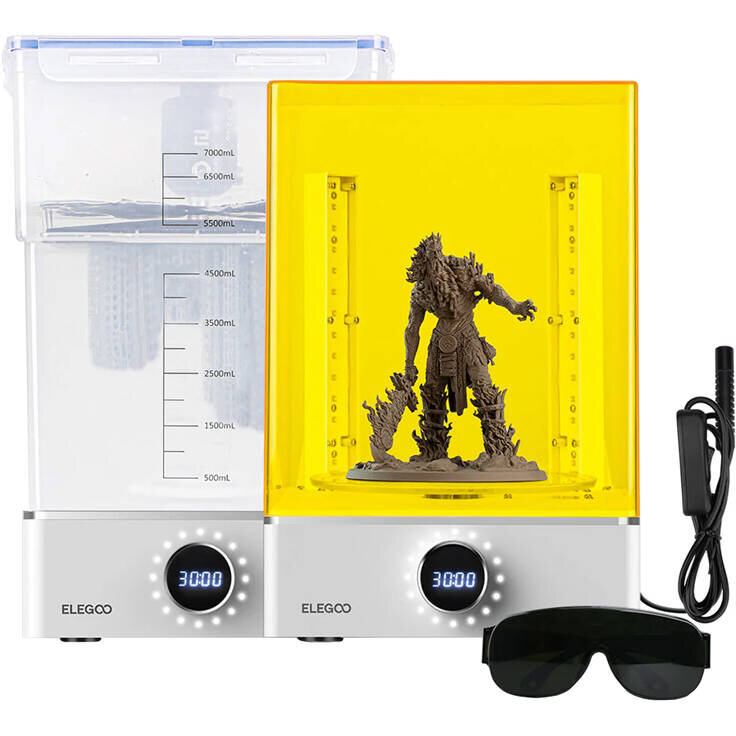 Accesorii pentru Imprimanta 3D Mercury XS Wash & Cure Kit de Spalare si Intarire a Printurilor 3D