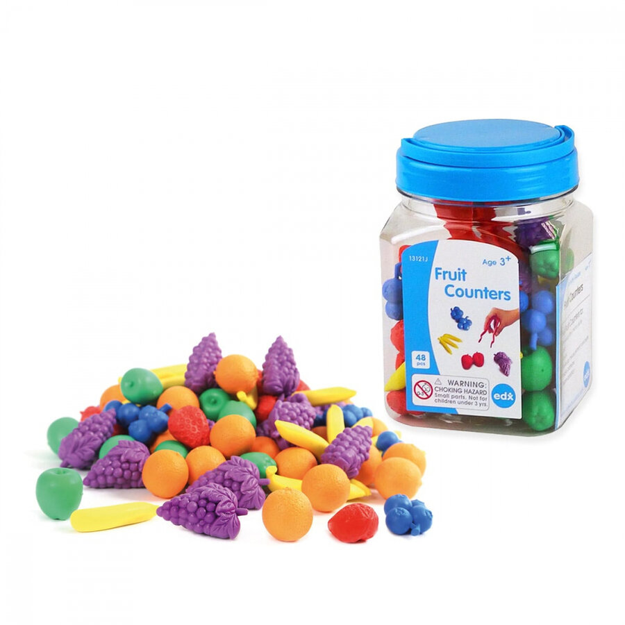 Joc Educativ Sortat si numarat 48 fructe colorate