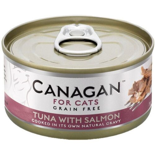 Hrana Umeda pentru Pisici Canagan Ton și Somon 75G