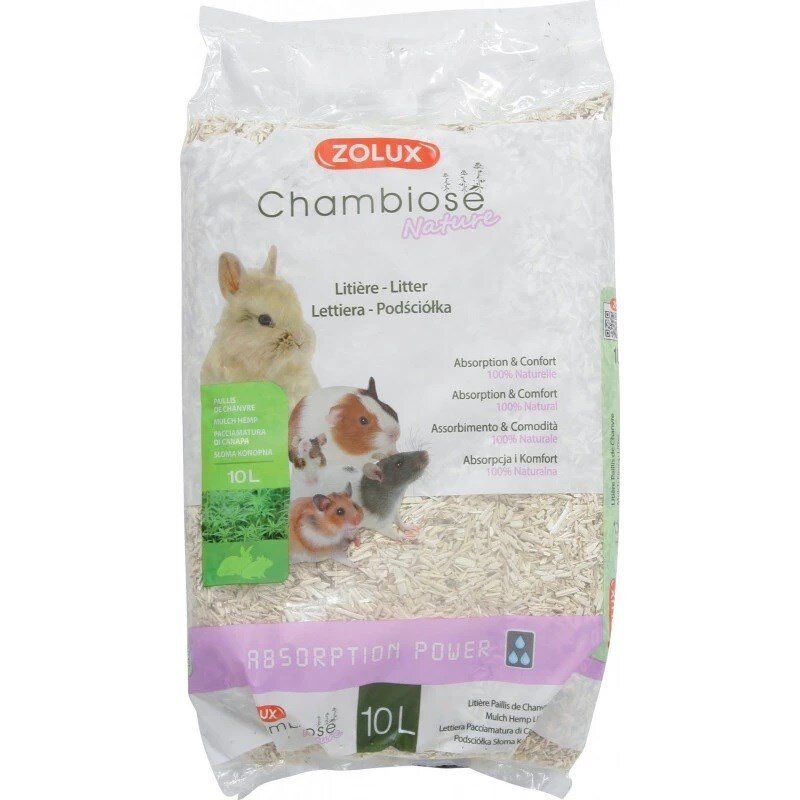 Asternut Pentru Rozatoare ZOLUX Chambiose Fibre Vegetale 10l