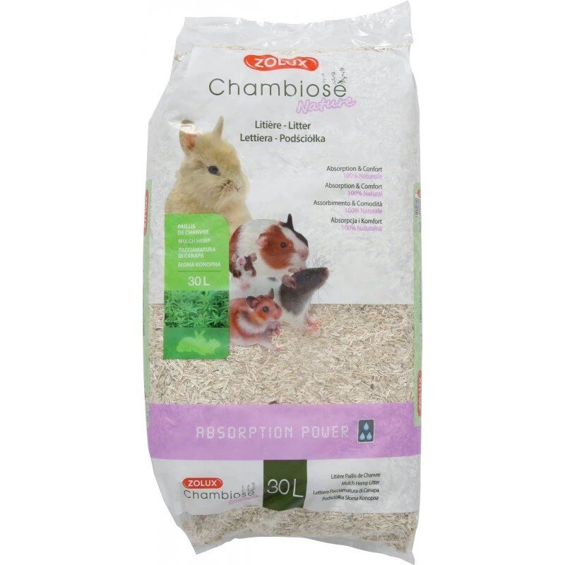 Asternut Pentru Rozatoare ZOLUX Chambiose Nature Fibre Vegetale 30l