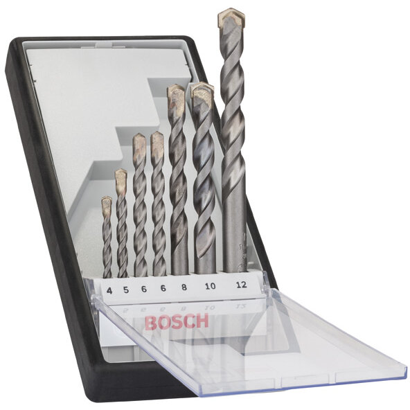 Set 7 burghie Robust Line CYL-3 pentru beton 4/5/6/8/10/12mm, caseta