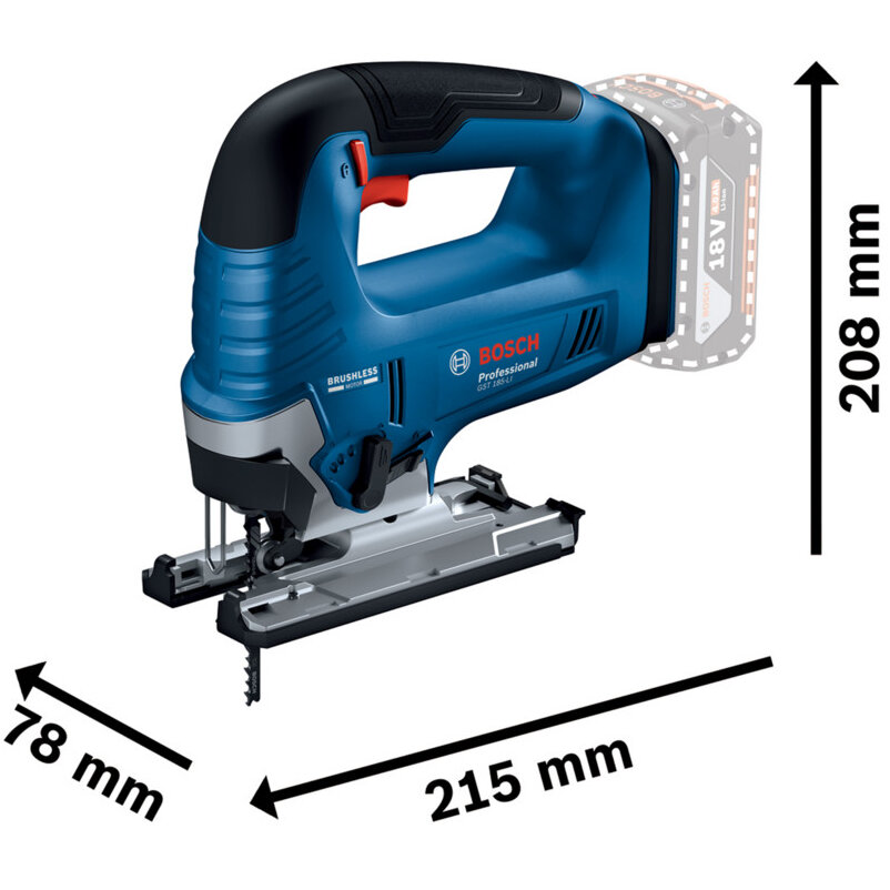 GST 185-LI (solo) Ferastrau vertical Li-Ion 18V fara acumulator in set