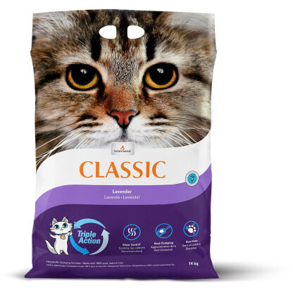 Asternut Igienic pentru Litiera Intersand Classic Lavandă 14KG