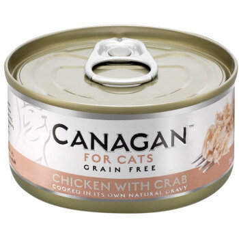 Hrana Umeda pentru Pisici Canagan Pui și Crab 75G