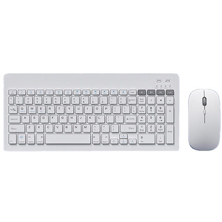 Kit Tastatura si Mouse Wireless USB-C 1600dpi Alb