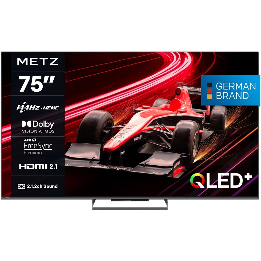 Televizor QLED 75MQE8000 189cm 75inch Gaming TV,Smart Google TV 4K Ultra HD 144 Hz Clasa F Model 2024 Negru