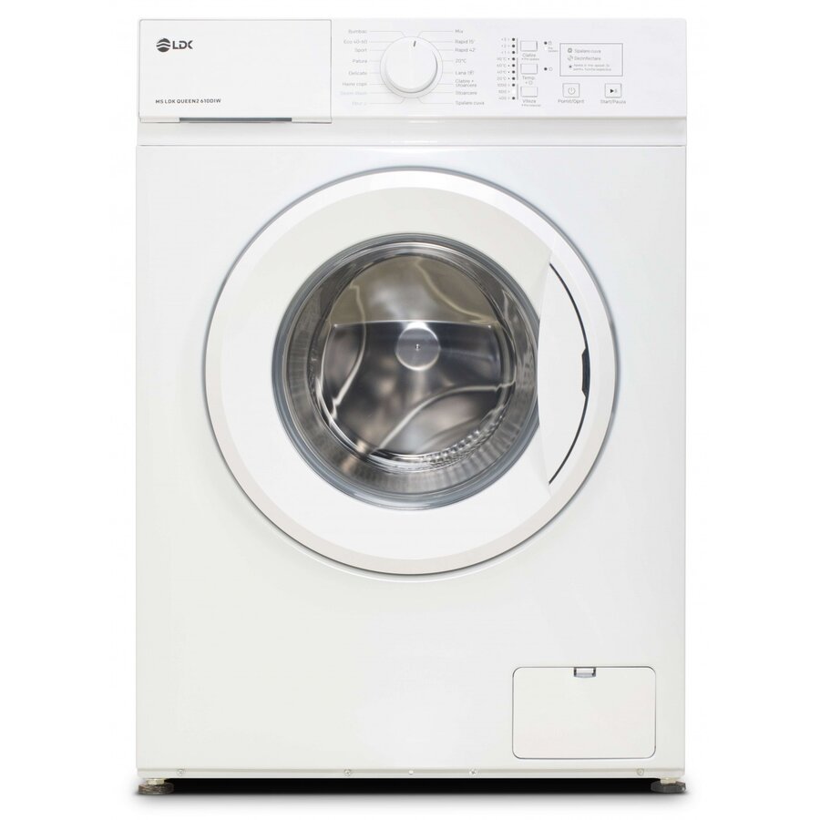 Masina De Spalat Rufe Queen 610IW Clasa A Capacitate 6Kg 16 Programe 1000Rpm Slim Alb