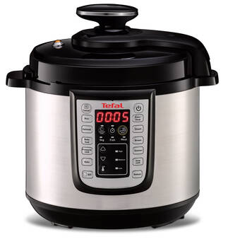 Tefal Oala sub Presiune Multifunctionala One Pot CY505E30 5.8L 25 Programe Prestabilite 1200W Argintiu/Negru