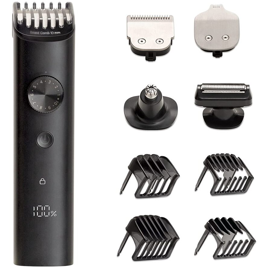 Kit Multifunctional pentru Barba si Par Corporal Grooming Pro EU (BHR6396EU) 5 Capate Interschimbabile Negru
