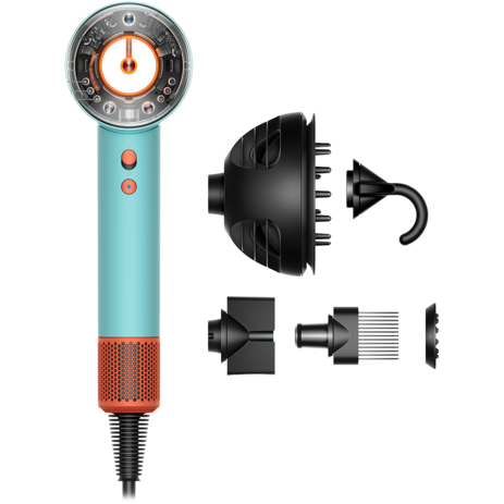 Uscator de Par HD16 Supersonic Nural 5 Accesorii Coafare Air Multiplier 1600W Ceramic Patina / Topaz