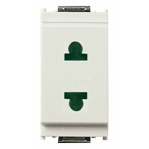 Priza 2P+E Euro-America 16A 1 Modul Alb