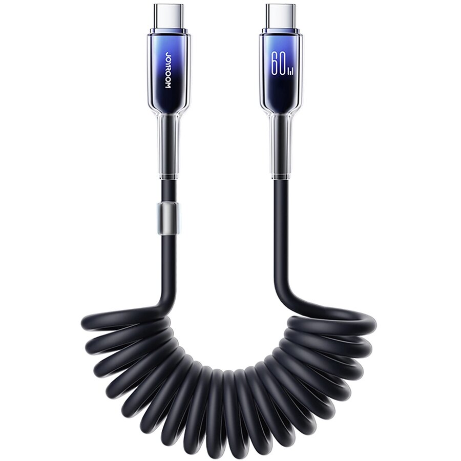 Cablu de date S-A43, 2x USB-C, 60W, 1.5m, Negru