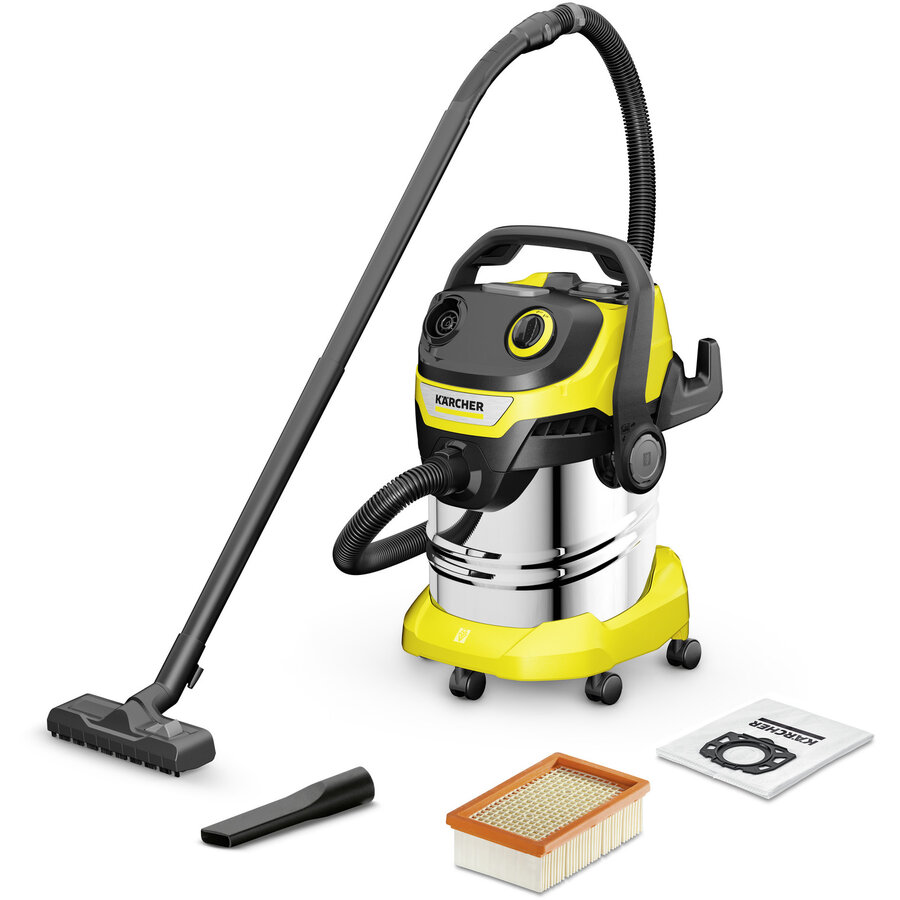 Aspirator Umed - Uscat KWD 5 V-25/5/22 Capacitate 25L 1100W Galben/Negru