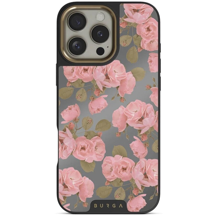 Husa Burga Elite Mirror Magsafe Gold Desert Rose pentru iPhone 16 Pro Max
