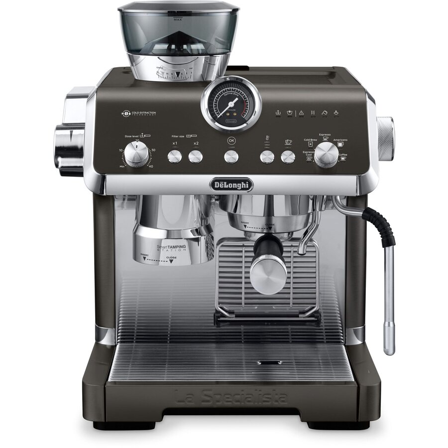 Espressor Manual Delonghi La Specialista Opera EC9555.BK 2L 19Bar Extracție la Rece Râșniță Reglabilă 1550W Negru — imaginea 2