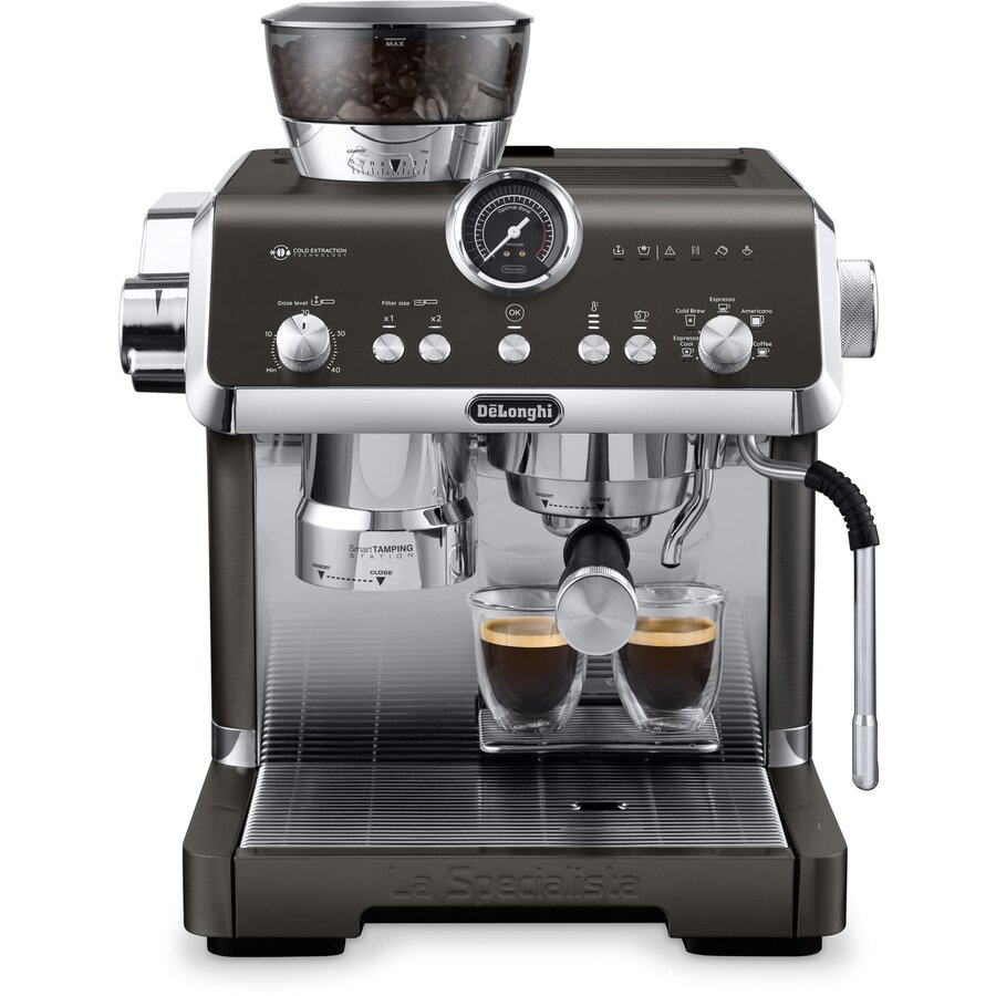 Espressor Manual Delonghi La Specialista Opera EC9555.BK 2L 19Bar Extracție la Rece Râșniță Reglabilă 1550W Negru — imaginea 3