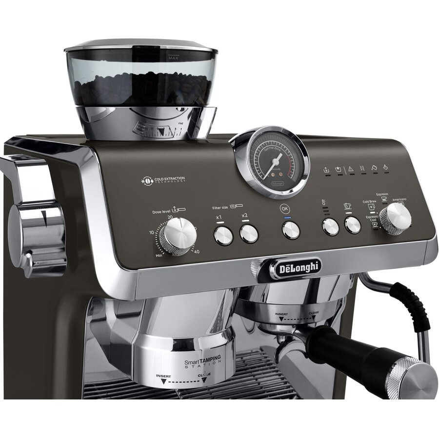 Espressor Manual Delonghi La Specialista Opera EC9555.BK 2L 19Bar Extracție la Rece Râșniță Reglabilă 1550W Negru — imaginea 6