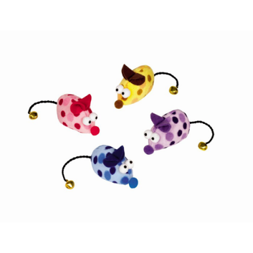 Jucărie pentru Pisici Nobby Șoarece cu Clopoțel și Catnip 6.5CM 1 Bucată Diverse Culori