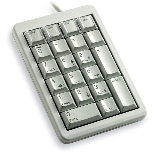 Tastatura Numerică Cherry Layout English US 21 Taste Gri — imaginea 2