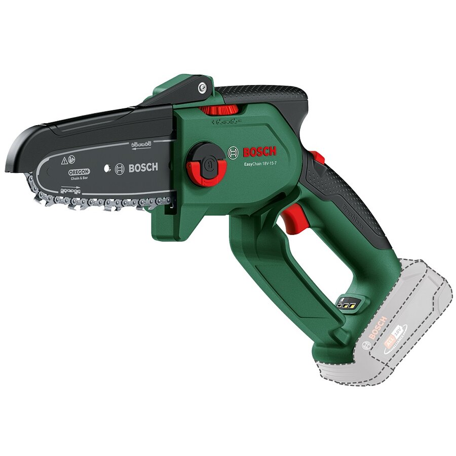 Fierastrau cu Lant EasyChain 18V-15-7 (06008B8900) pe Acumulator Verde