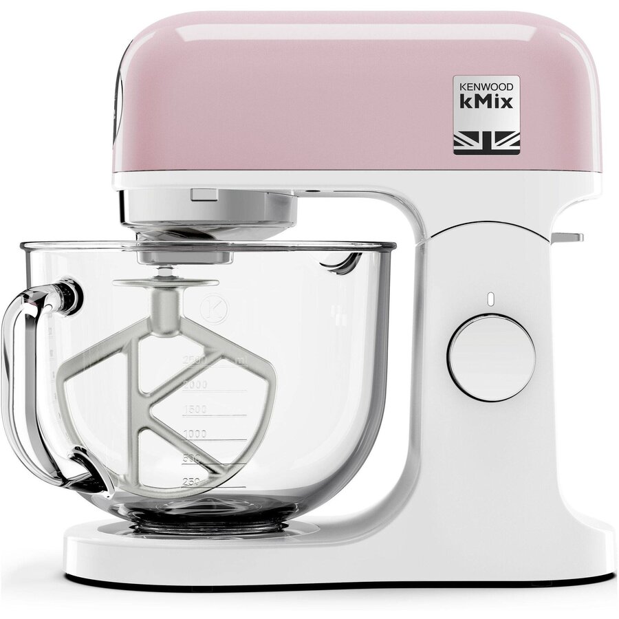 Robot de Bucătărie Planetar Kenwood kMix KMX754APP Capacitate Vas Sticlă 5L 1000W Roz Pastel — imaginea 2
