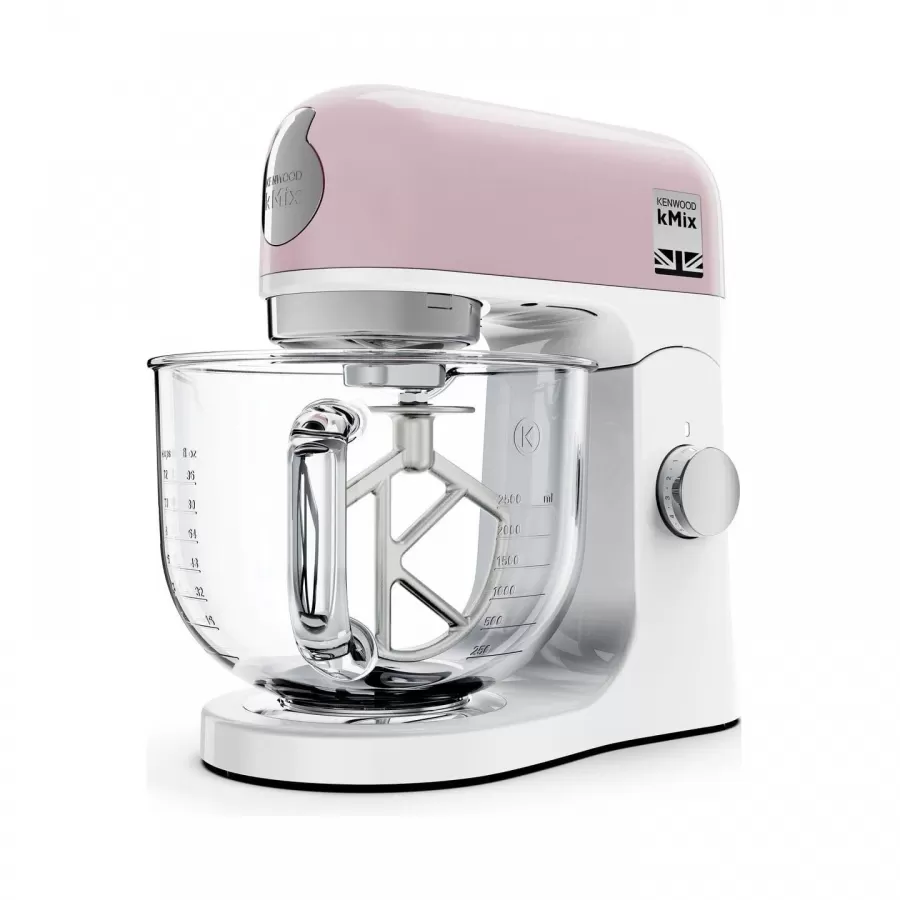 Robot de Bucătărie Planetar Kenwood kMix KMX754APP Capacitate Vas Sticlă 5L 1000W Roz Pastel — imaginea 3