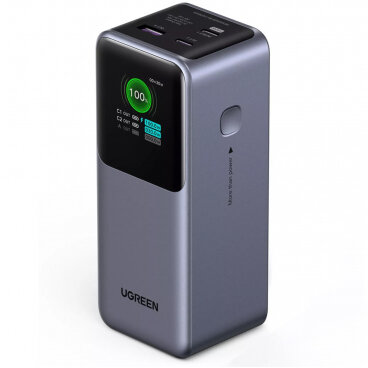 Baterie Externa Ugreen PB721 20000mAh 130W QC + PD 1 x USB-A - 2 x USB-C Gri