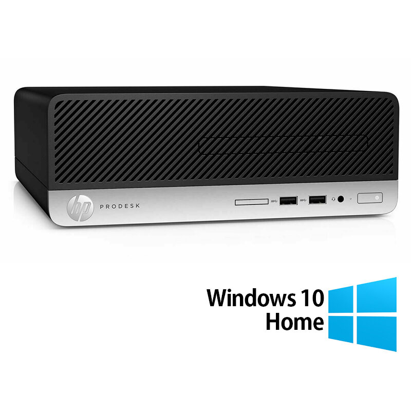 Sistem desktop Refurbished ProDesk 400 G4 Intel Core i5-7500 8GB 256GB SSD Windows 10 Home Black
