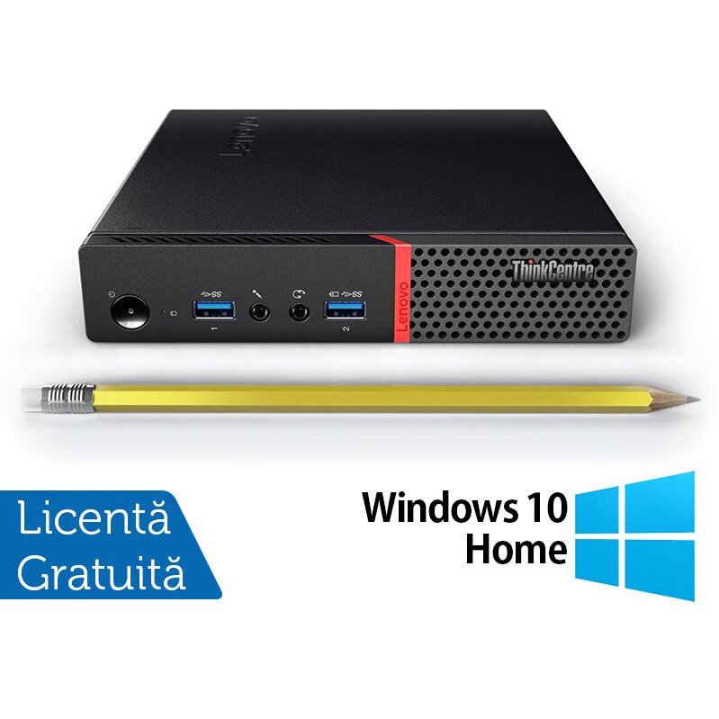 Mini PC Refurbished ThinkCentre M700 Intel Core i5-6400T 8GB 256GB SSD Windows 10 Home Black