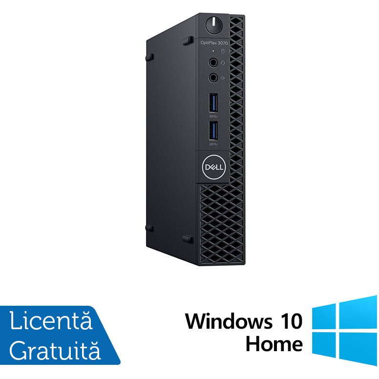 Mini PC Refurbished Optiplex 3070 Intel Core i5-9500T 16GB 512GB SSD Windows 10 Home Black
