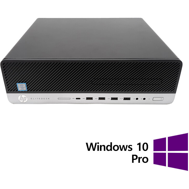 Calculator Refurbished  EliteDesk 800 G5 SFF, Intel Core i5-9500 3.00 - 4.40GHz, 16GB DDR4, 512GB SSD + Windows 10 Pro