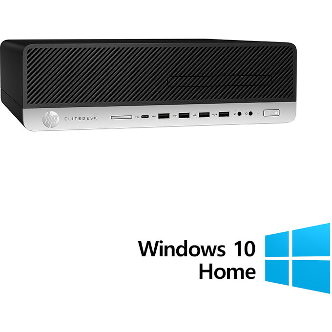 Sistem desktop ProDesk 800 G4 Intel Core i5-8500 8GB 256GB SSD Windows 10 Home Black