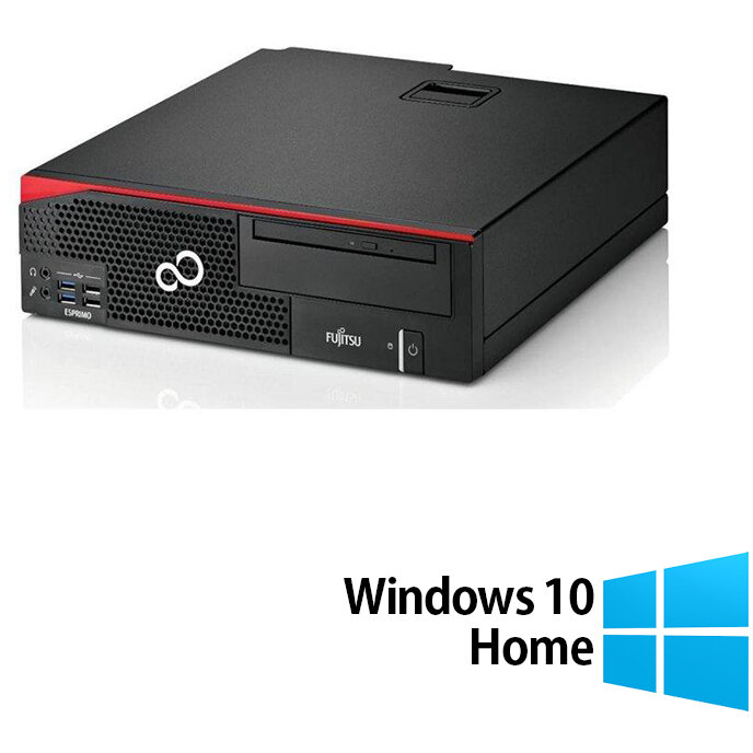 Sistem desktop Refurbished Esprimo D756 Intel Core i5-6500T 8GB 500GB HDD Windows 10 Home Black