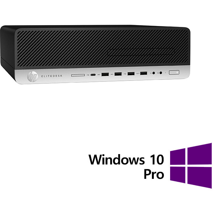 Sistem desktop ProDesk 800 G4 Intel Core i5-8500 8GB 256GB SSD Windows 10 Pro Black