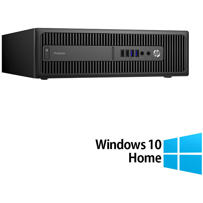 Sistem desktop Refurbished Prodesk 600 G2 Intel Core i5-6500 8GB 120GB SSD Windows 10 Home Black