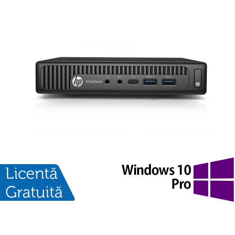 Mini PC Refurbished EliteDesk 800 G2 Intel Core i5-6500T 8GB 256GB SSD Windows 10 Pro Black