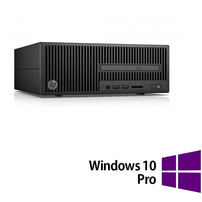 Sistem desktop Refurbished EliteDesk 280 G2 Intel Core i5-6400 8GB 500GB HDD Windows 10 Pro Black