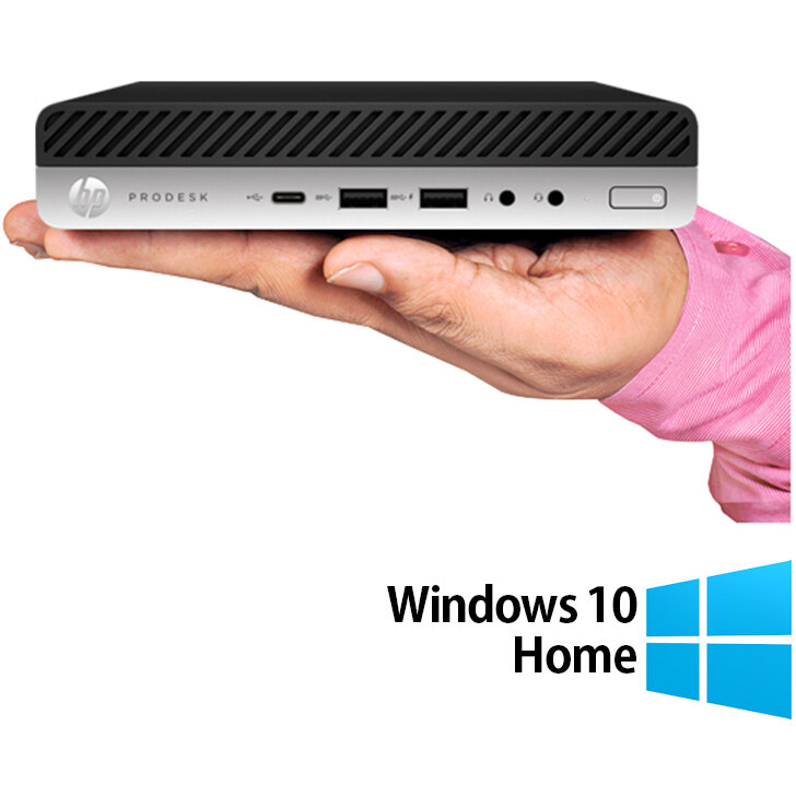 Mini PC Refurbished ProDesk 600 G3 Intel Core i5-6500T 8GB 256GB SSD Windows 10 Home Black