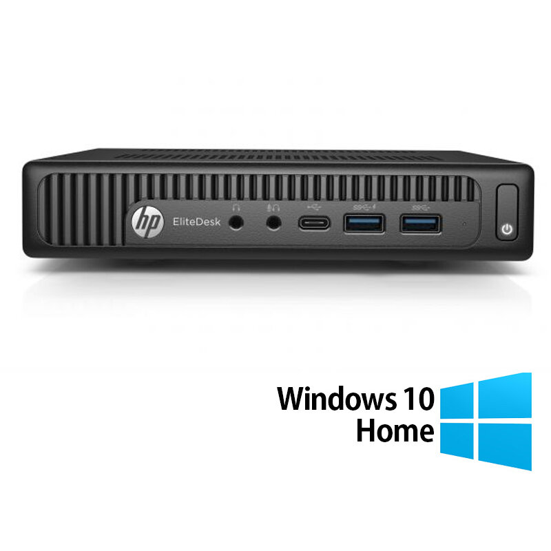 Mini PC Refurbished EliteDesk 800 G2 Intel Core i5-6500T 8GB 128GB SSD Windows 10 Home Black