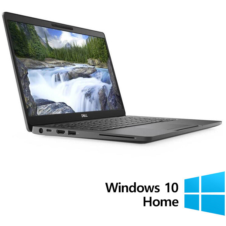 Laptop Refurbished Latitude 5300 HD 13.3 inch Intel Core i5-8365U 16GB 256GB SSD Windows 10 Home Black