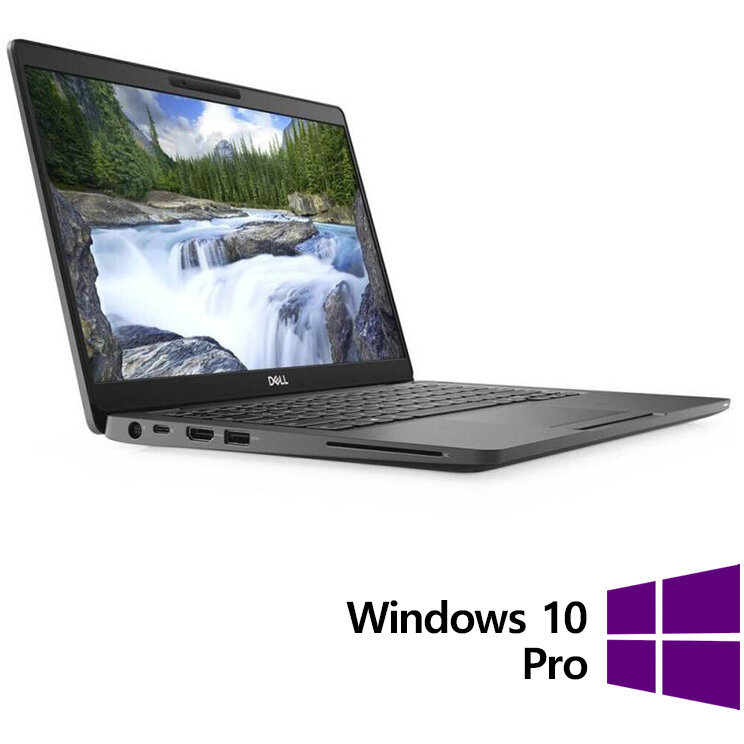 Laptop Refurbished Latitude 5300 HD 13.3 inch Intel Core i5-8365U 16GB 256GB SSD Windows 10 Pro Black