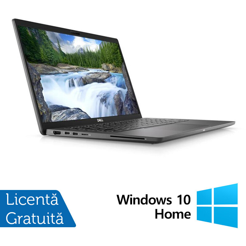 Laptop Refurbished Latitude 7410 FHD 14 inch Intel Core i5-10310U 8GB 256GB SSD Windows 10 Home Black
