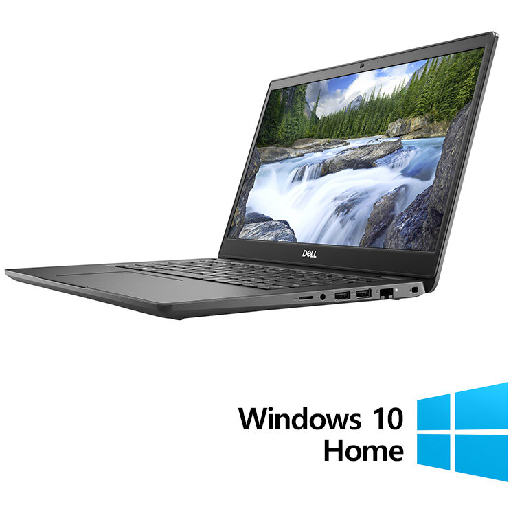 Laptop Refurbished Latitude 3410 FHD 14 inch Intel Core i5-10210U 8GB 256GB SSD Windows 10 Home Grey