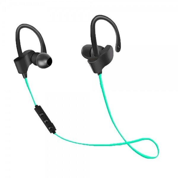 Casti Wireless Sport EH188G Bluetooth cu Microfon Negru/Verde